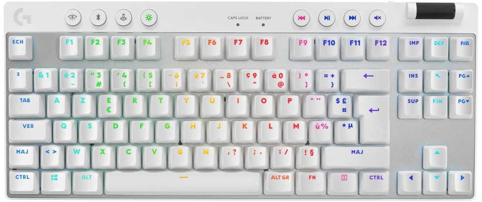 Logitech G PRO X TKL Wireless Belaidė Žaidimų Klaviatūra | Baltas, GX Tactile
