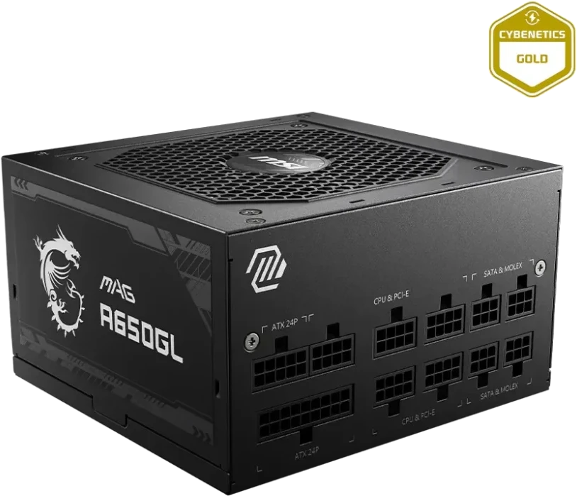 Maitinimo šaltinis MSI MAG A650GL / 80 Plus Gold / 650W