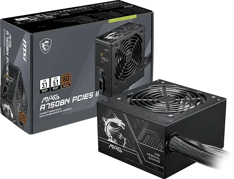 MSI MAG A750BN PCIE5 II maitinimo šaltinis