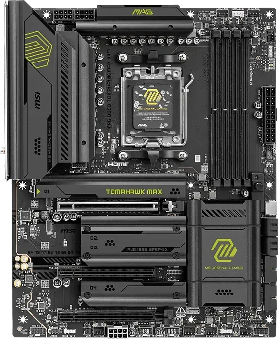 MSI MAG B850 TOMAHAWK MAX WIFI Pagrindinė Plokštė | ATX, AM5, DDR5