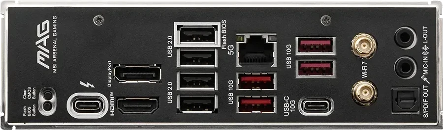 Pagrindinė plokštė MSI MAG B860 TOMAHAWK WIFI | Procesorių šeima Intel | Procesoriaus lizdas LGA1851 | DDR5 | Palaikomos standžiojo disko sąsajos SATA, M.2 | SATA jungčių skaičius 4