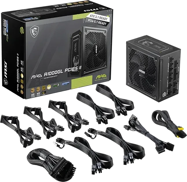 MSI MPG A1000GL PCIE5 II 1000W maitinimo blokas