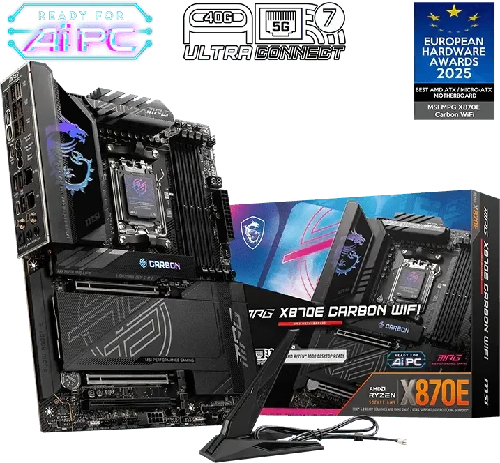 Pagrindinė plokštė MSI procesorių šeima AMD | Procesoriaus lizdas AM5 | DDR5 UDIMM | Palaikomos standžiojo disko sąsajos SATA, M.2 | SATA jungčių skaičius 4