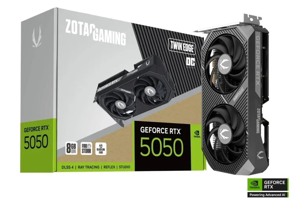 Zotac žaidimų vaizdo plokštė GeForce RTX 5050 Twin Edge OC NVIDIA 8 GB GDDR6