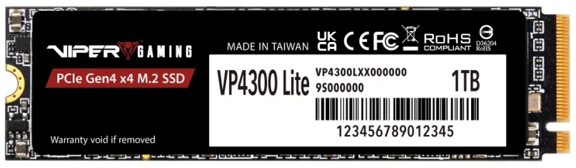 PATRIOT Viper VP4300 Lite 1TB M.2 2280 PCIe Gen4 x4