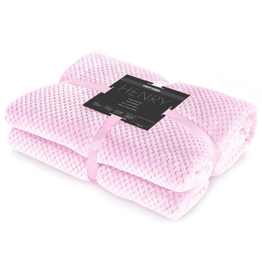 Pledas DecoKing Henry, rožinis, 150 cm x 200 cm aprašymas - Prekės nuotrauka