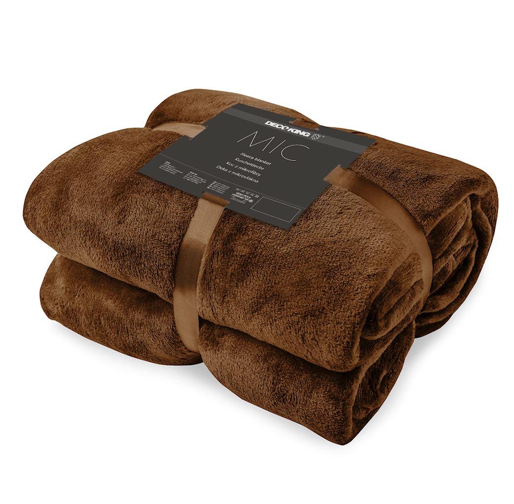 Antklodė DecoKing MIC, ruda 160 x 210 cm aprašymas - Prekės nuotrauka