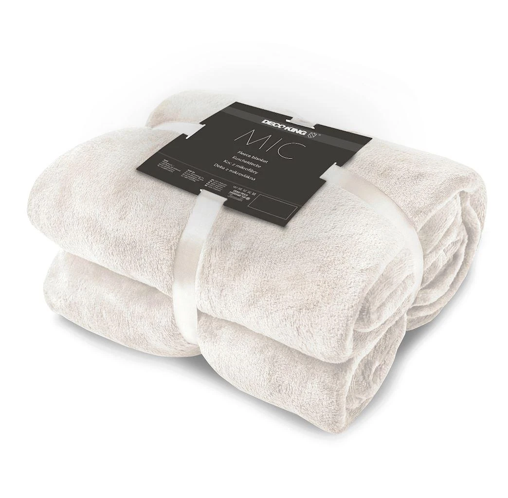 DecoKing Kreminės spalvos antklodė MIC 160x210 aprašymas - Prekės nuotrauka