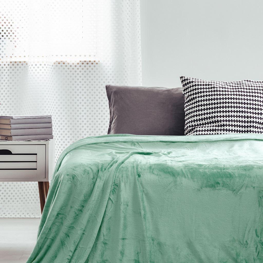 DecoKing Mėtų spalvos antklodė MIC Peppermint 160×210 aprašymas - Prekės nuotrauka