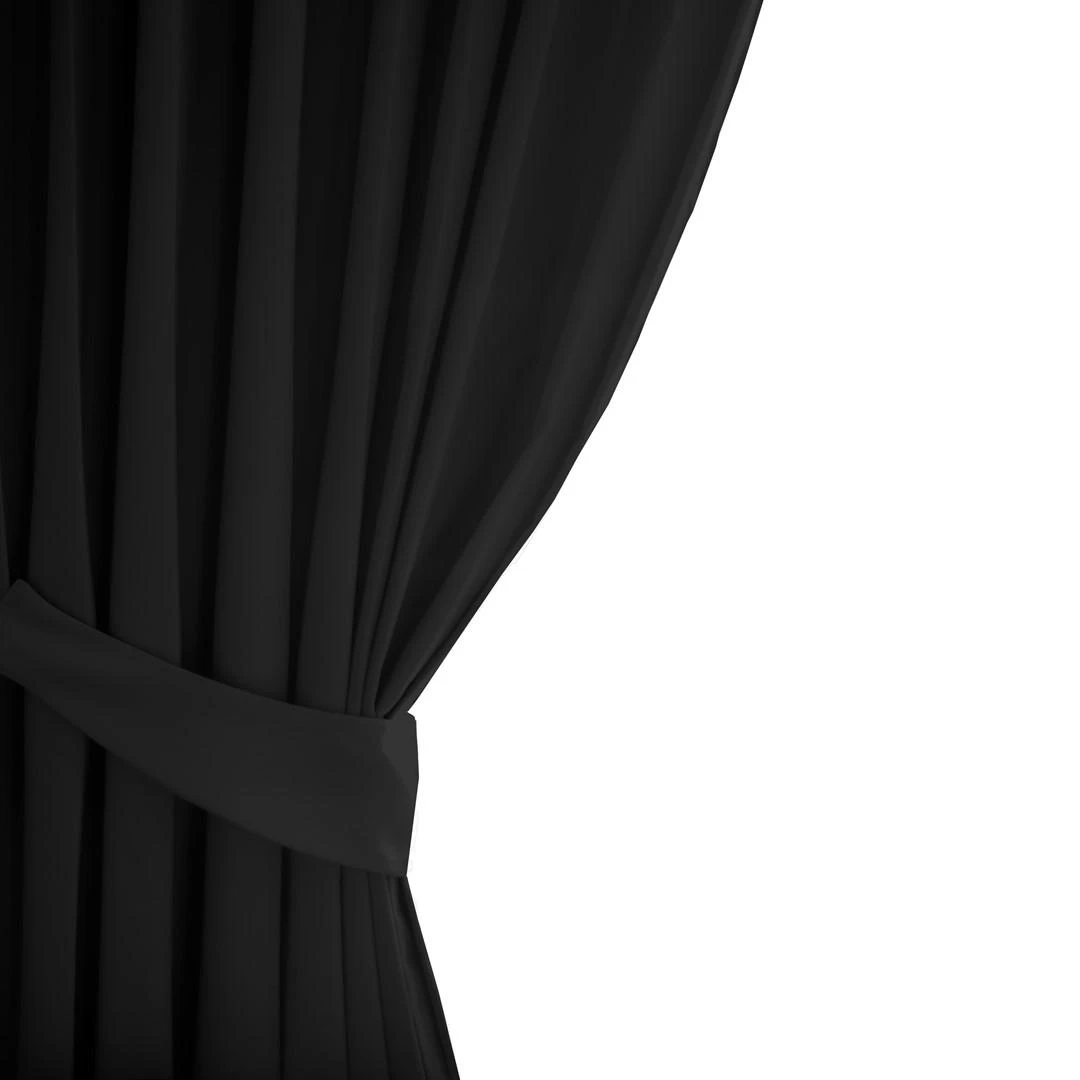AmeliaHome CURT/AH/BLACKOUT/EYELETS/Juodas/140X245/1PC