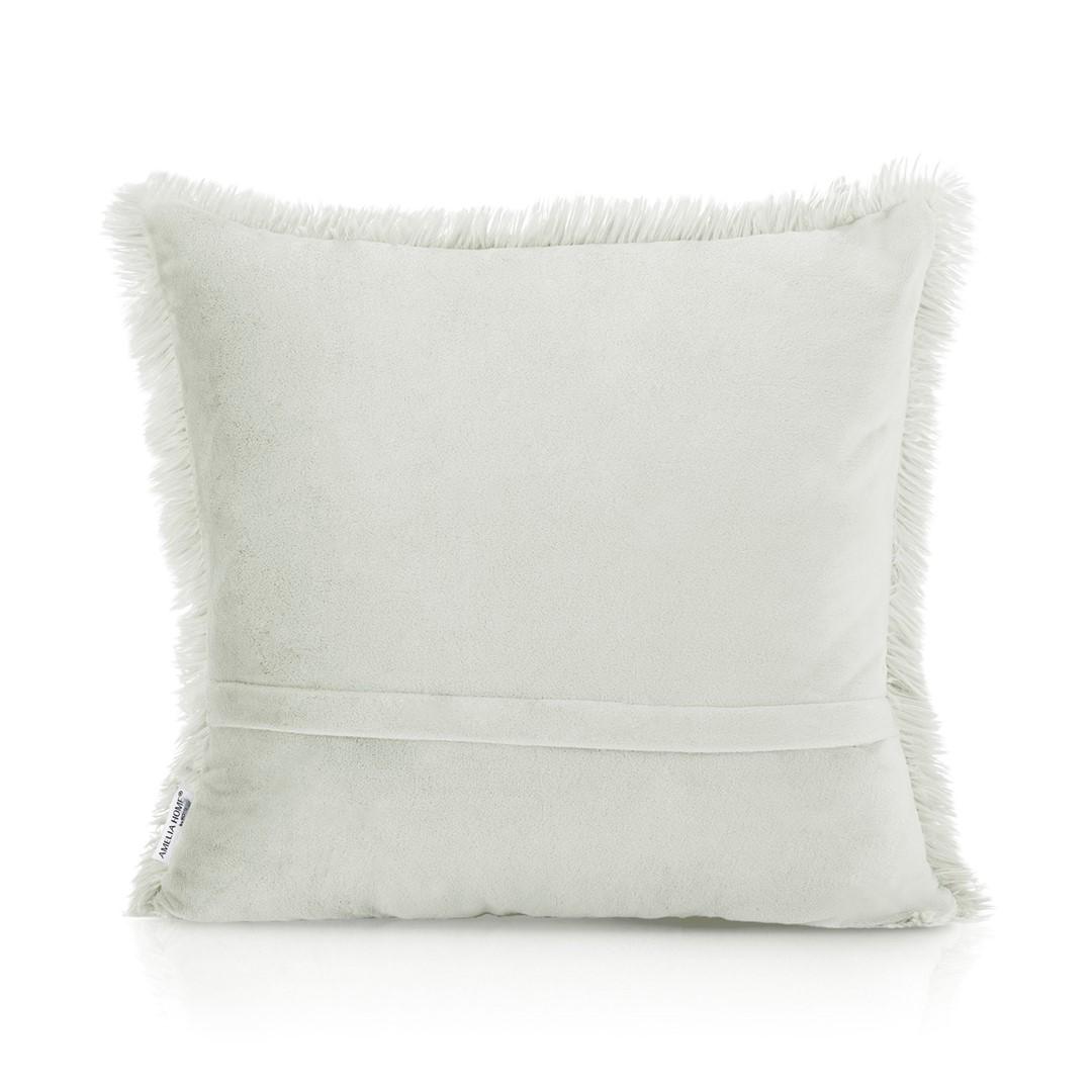 Dekoratyvinės pagalvės užvalkalas AmeliaHome Karvag 45x45 cm, 2 vnt., spalva: dramblio kaulo aprašymas - Prekės nuotrauka