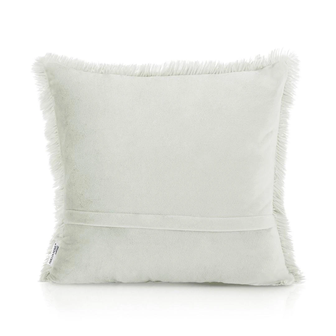 Dekoratyvinės pagalvės užvalkalas AmeliaHome Karvag 45x45 cm, 2 vnt., spalva: dramblio kaulo aprašymas - Prekės nuotrauka