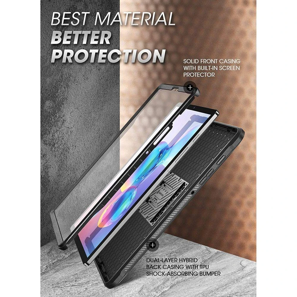 Dėklas planšetinis kompiuteris Supcase Dėklas Supcase Unicorn Beetle Pro do Galaxy Tab S6 10.5 T860/T865 Juodas