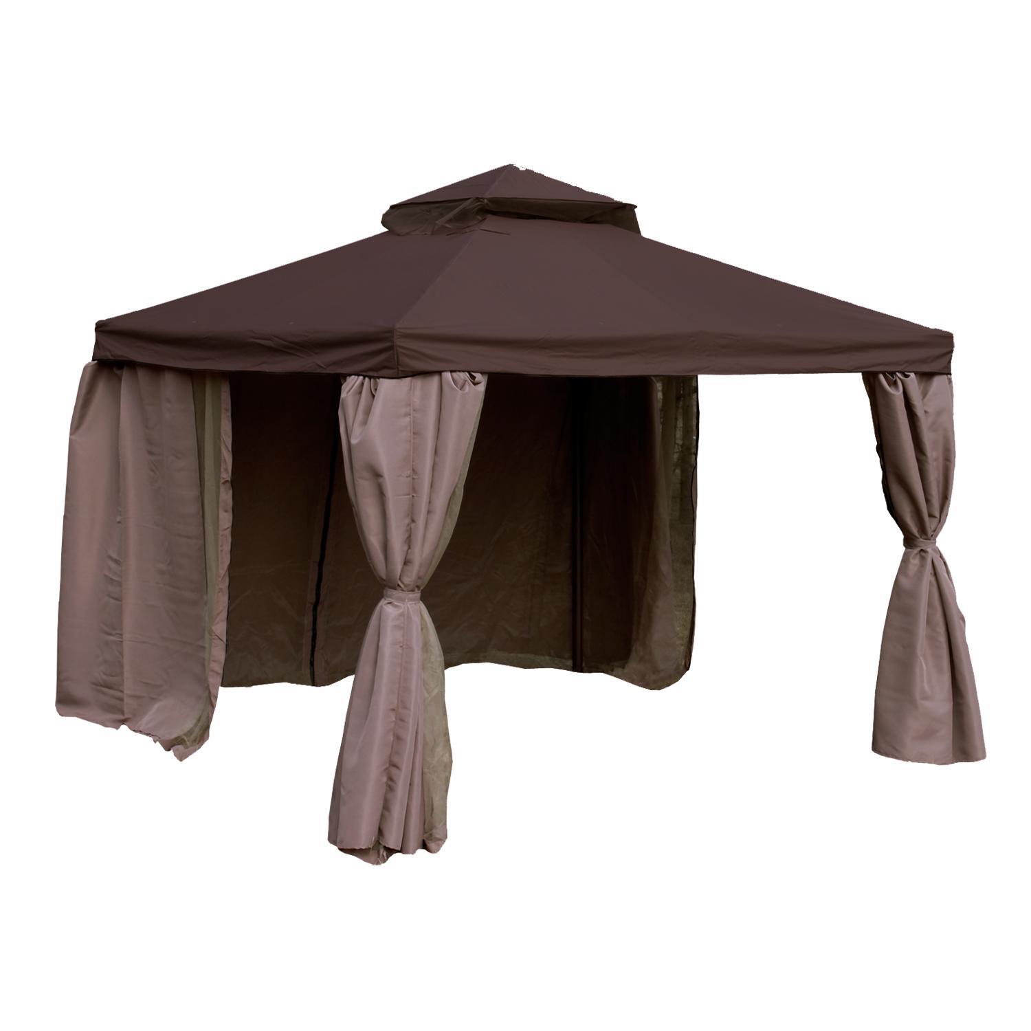 Home4You Gazebo LEGEND 2,91x3,91xH2/2,8m, ruda