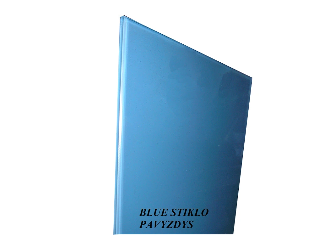 Blue Dušo kabinos šoninis stiklas tiesus 435x1540 mėlynas 3.94.