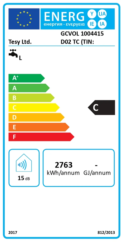 Elektrinis vandens šildytuvas TESY GCV 100 ELPROM