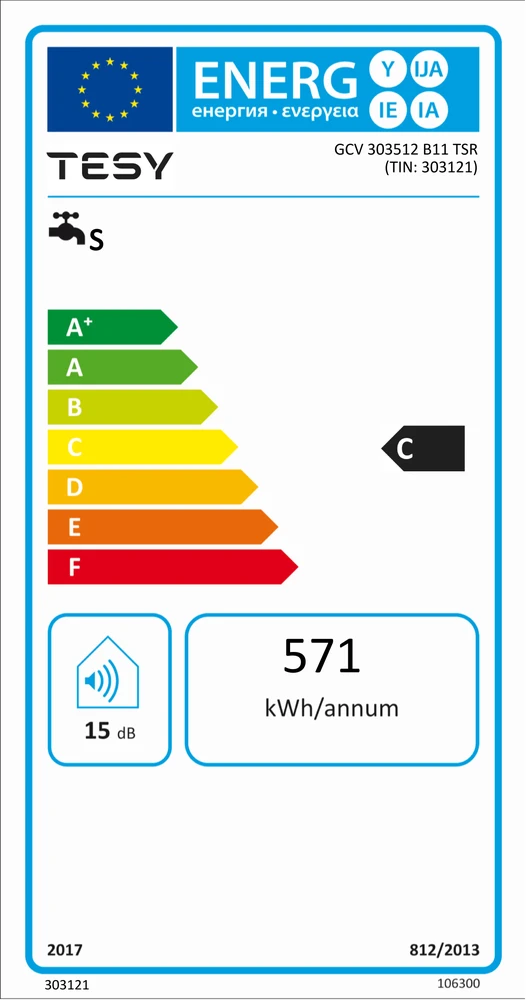 Elektrinis vandens šildytuvas TESY GCV 30 ELPROM