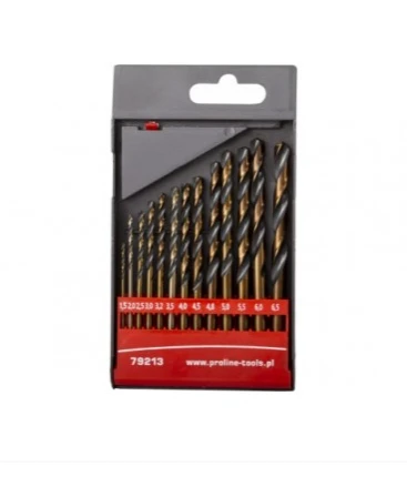 Grąžtas Metalo gręžimo rinkinys HSS-G 1,5-6,5 mm 13gb Proline