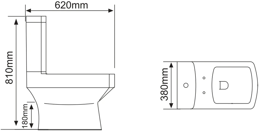 Klozetas STYLO 213 RIMLESS