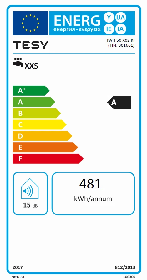 Momentinis elektrinis vandens šildytuvas TESY 5kW KI (virtuvei)