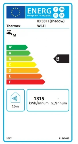 Vandens šildytuvas Thermex ID Shadow 50 H Wi-Fi