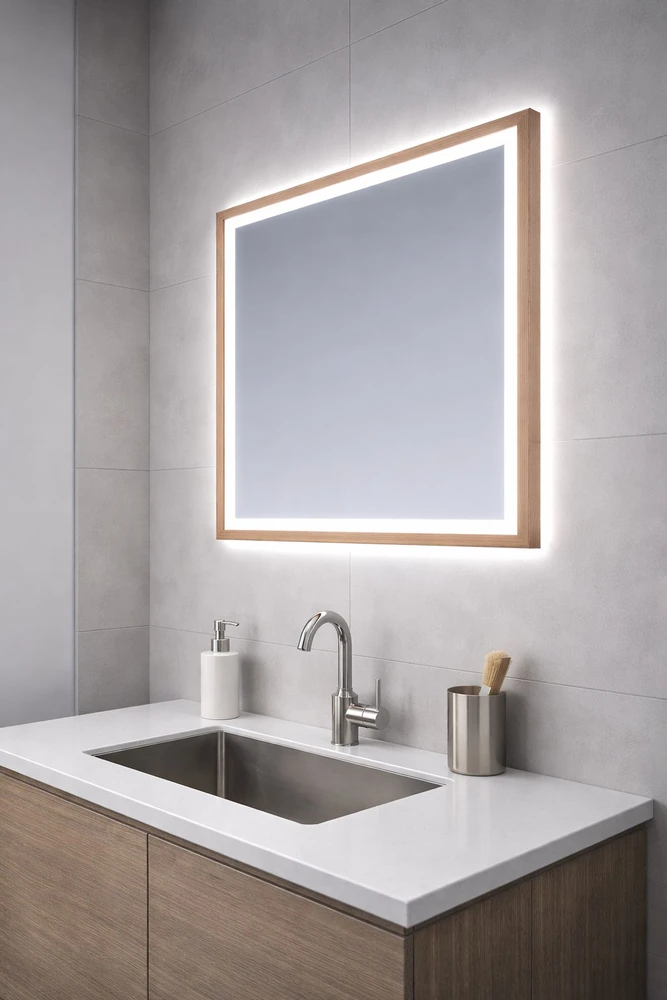 Veidrodis AC003 su LED apšvietimu 1200x700x40