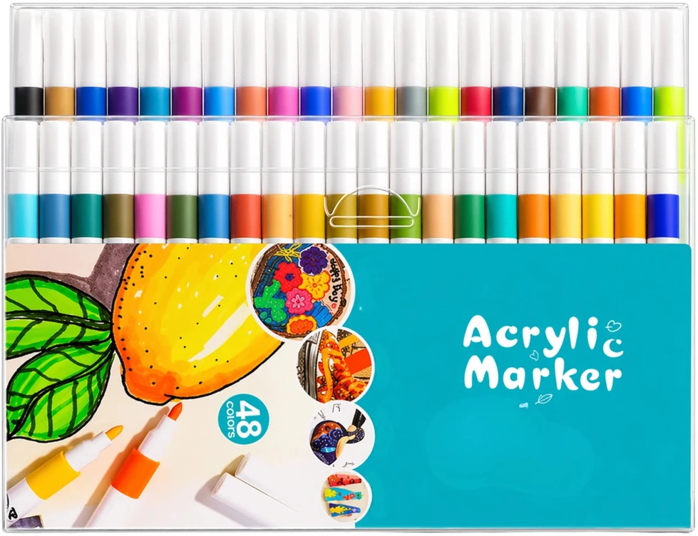 Akriliniai markeriai 48 spalvų rinkinys N160