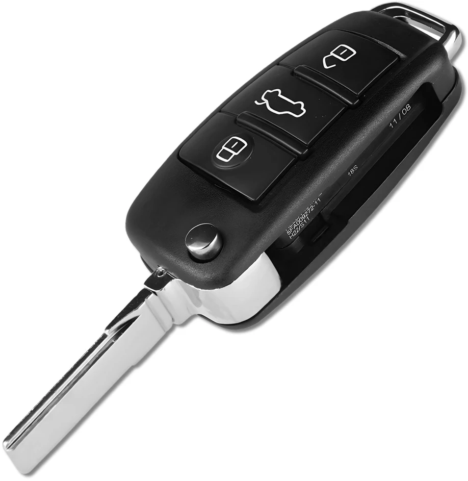 Audi raktelio korpusas, juodas, 3 mygtukai A288