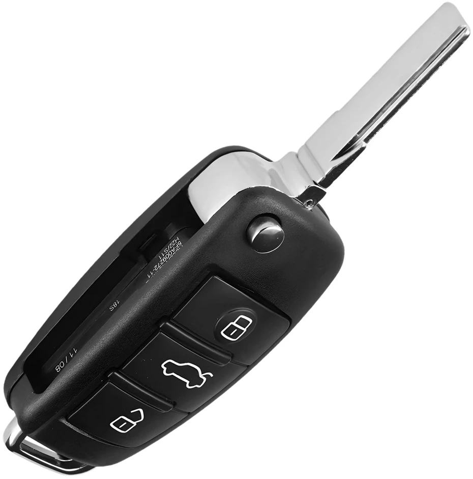 Audi raktelio korpusas, juodas, 3 mygtukai A288
