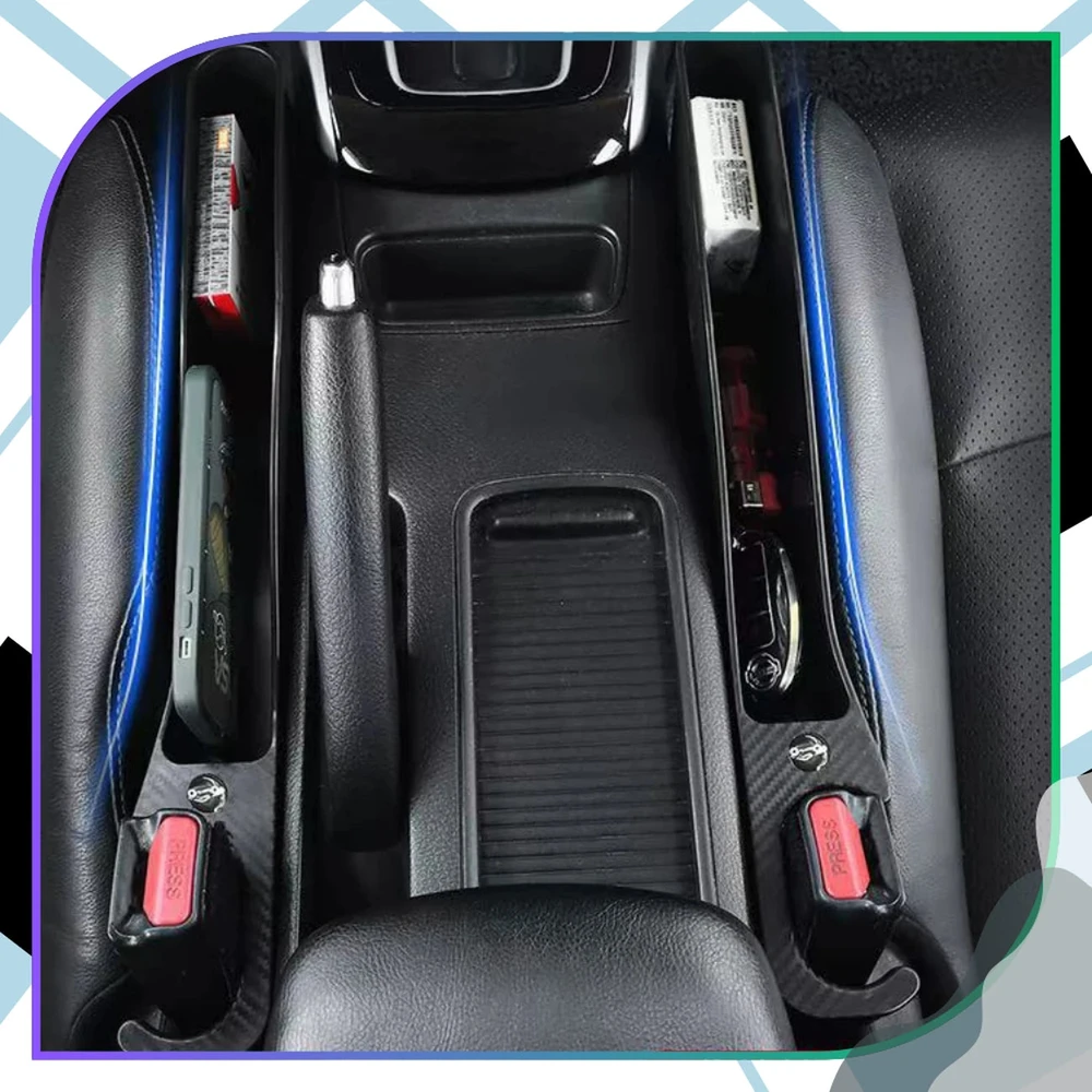 Automobilinis organizatorius juodas tarp sėdynių A155
