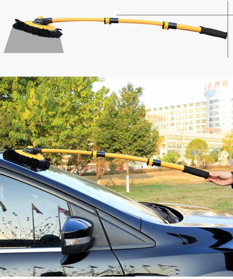 Automobilio langų valymo šepetys, minkštas, 3 įdėklai