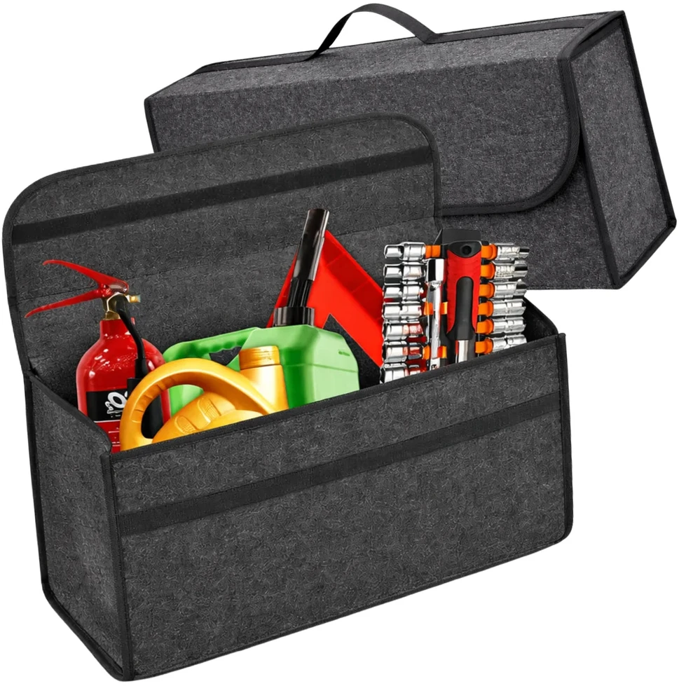Bagažinės organizatorius, pilkas filcinis 50×24 cm N145