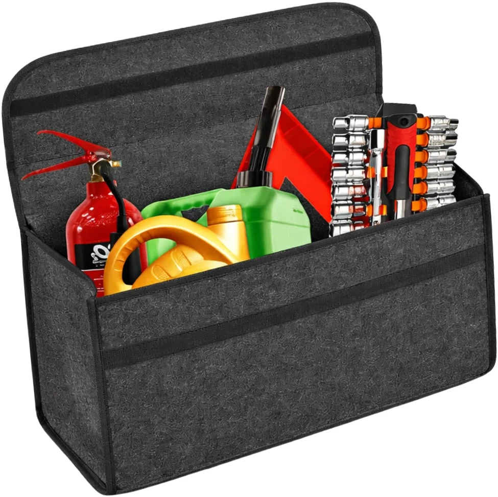 Bagažinės organizatorius, pilkas filcinis 50×24 cm N145