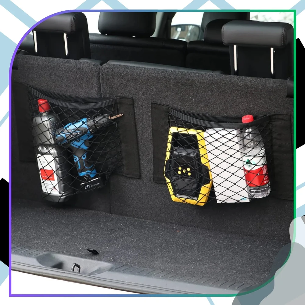 Bagažinės tinkleliai juodi elastingi 4 vnt. A306