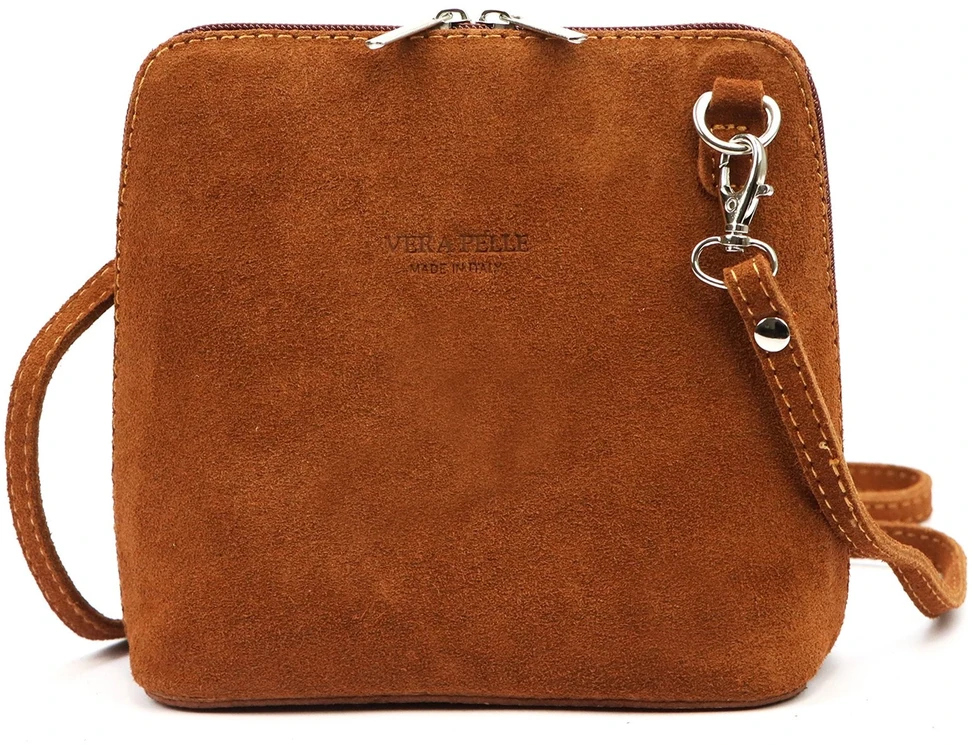 Barberinis 1703 camel-2 zomšinės odos rankinė