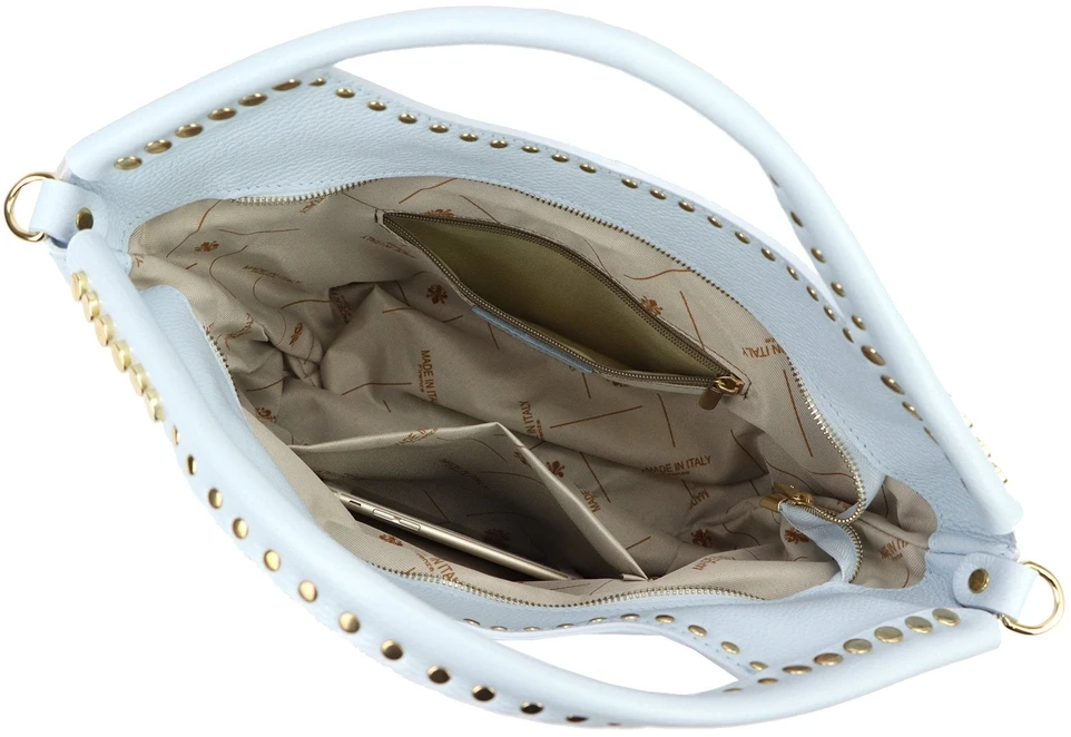 Camilla damski kuferek skóra naturalna torebka na ramię dirželis dżety