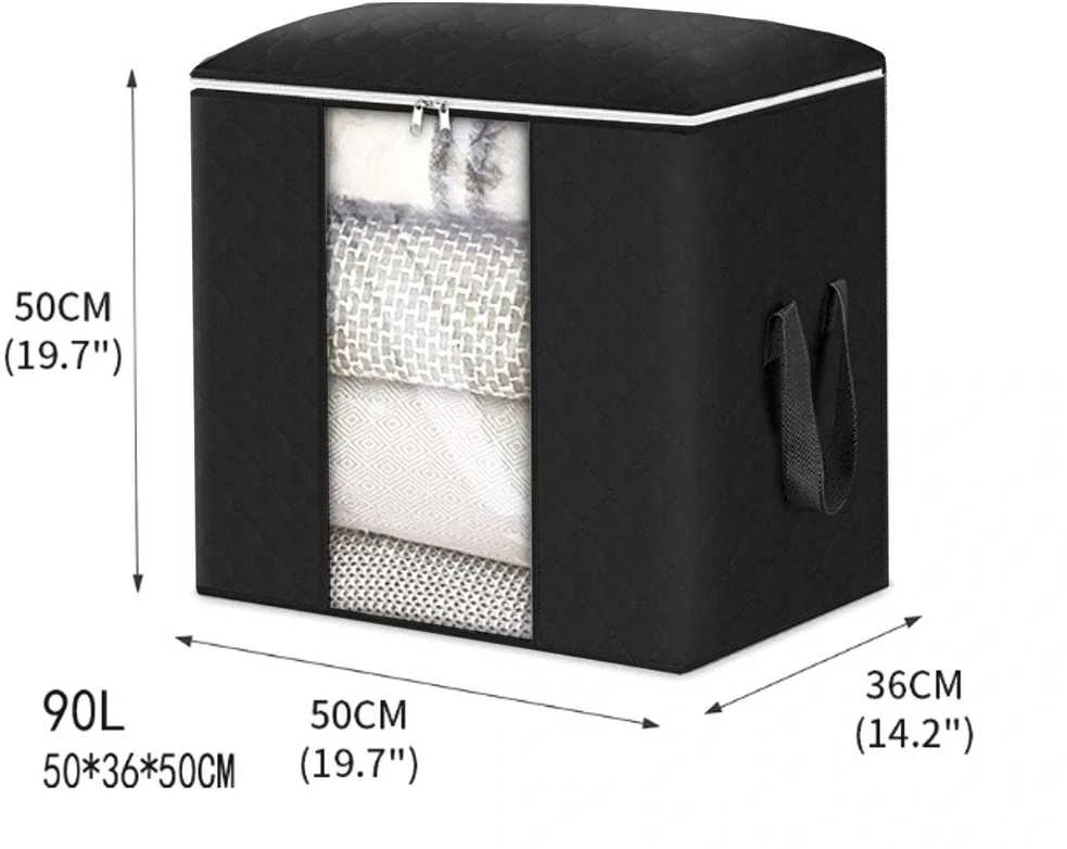 Dėklas spintos stalčiui 50 cm x 50 cm x 36 cm S37 juodas
