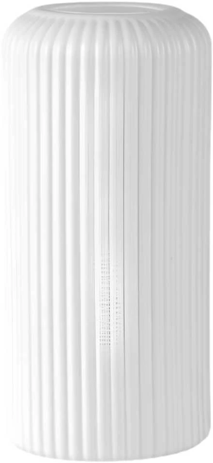 Dekoratyvinė balta plastikinė vaza, 20 cm