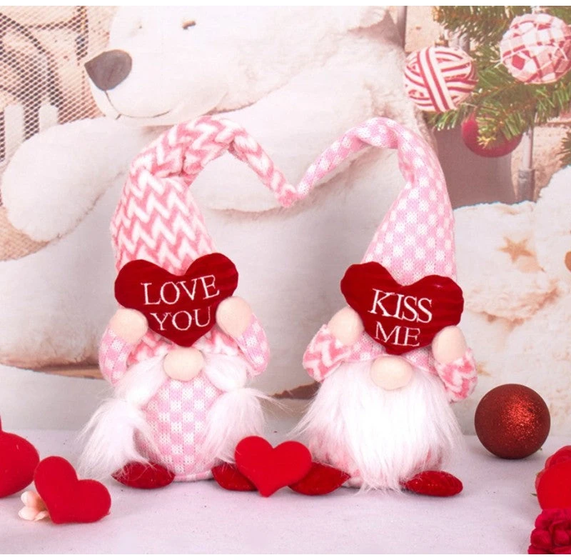 Dekoratyvinis Valentinio nykštukas Love You, rožinis