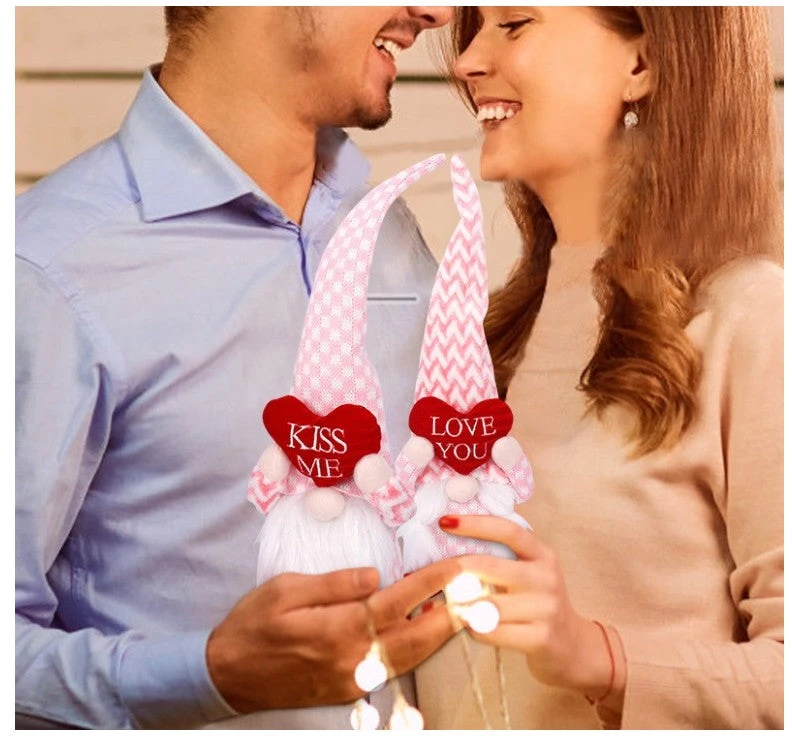 Dekoratyvinis Valentinio nykštukas Love You, rožinis