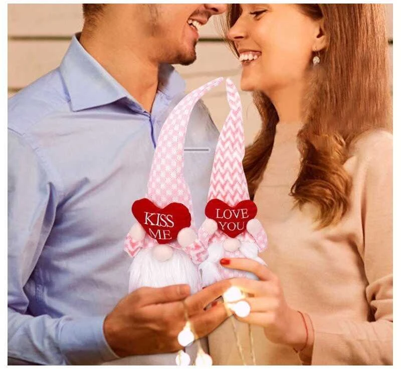 Dekoratyvinis Valentinio nykštukas Love You, rožinis