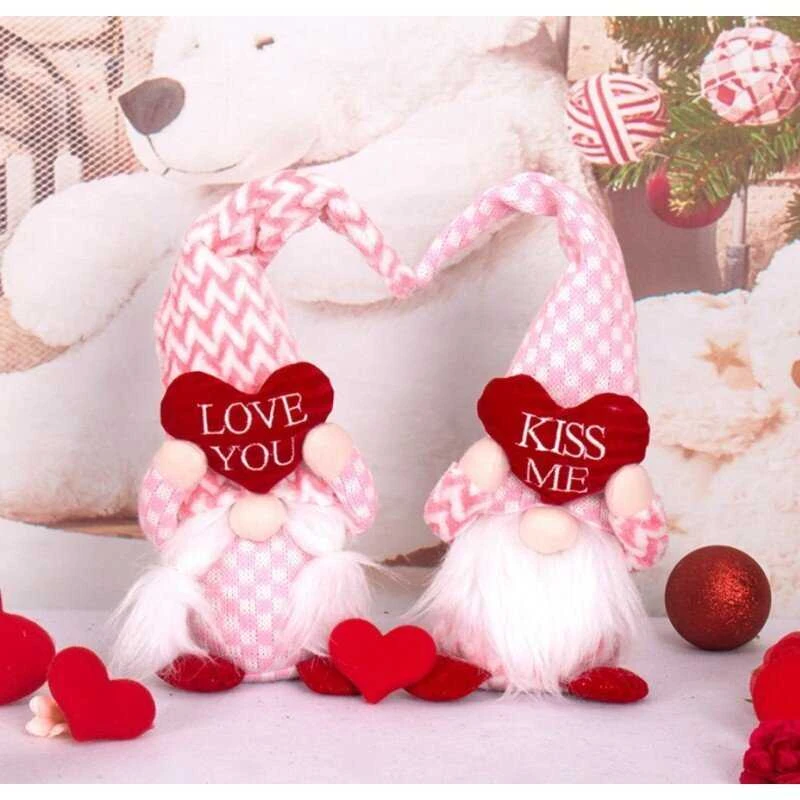 Dekoratyvinis Valentinio nykštukas Love You, rožinis