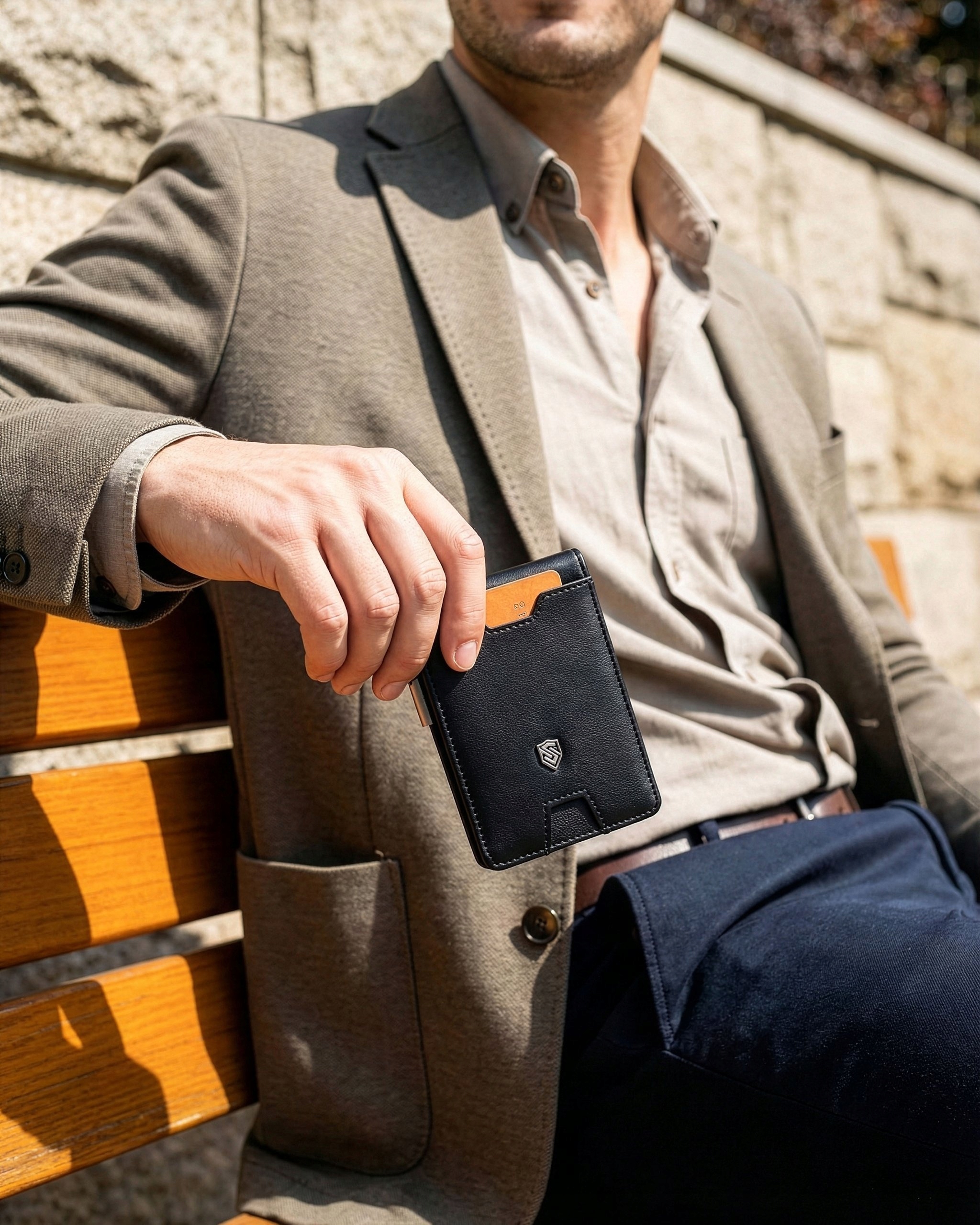 Vyriška SLIM plona piniginė, kortelių dėklas su RFID Z01 Stevens aprašymas - Prekės nuotrauka