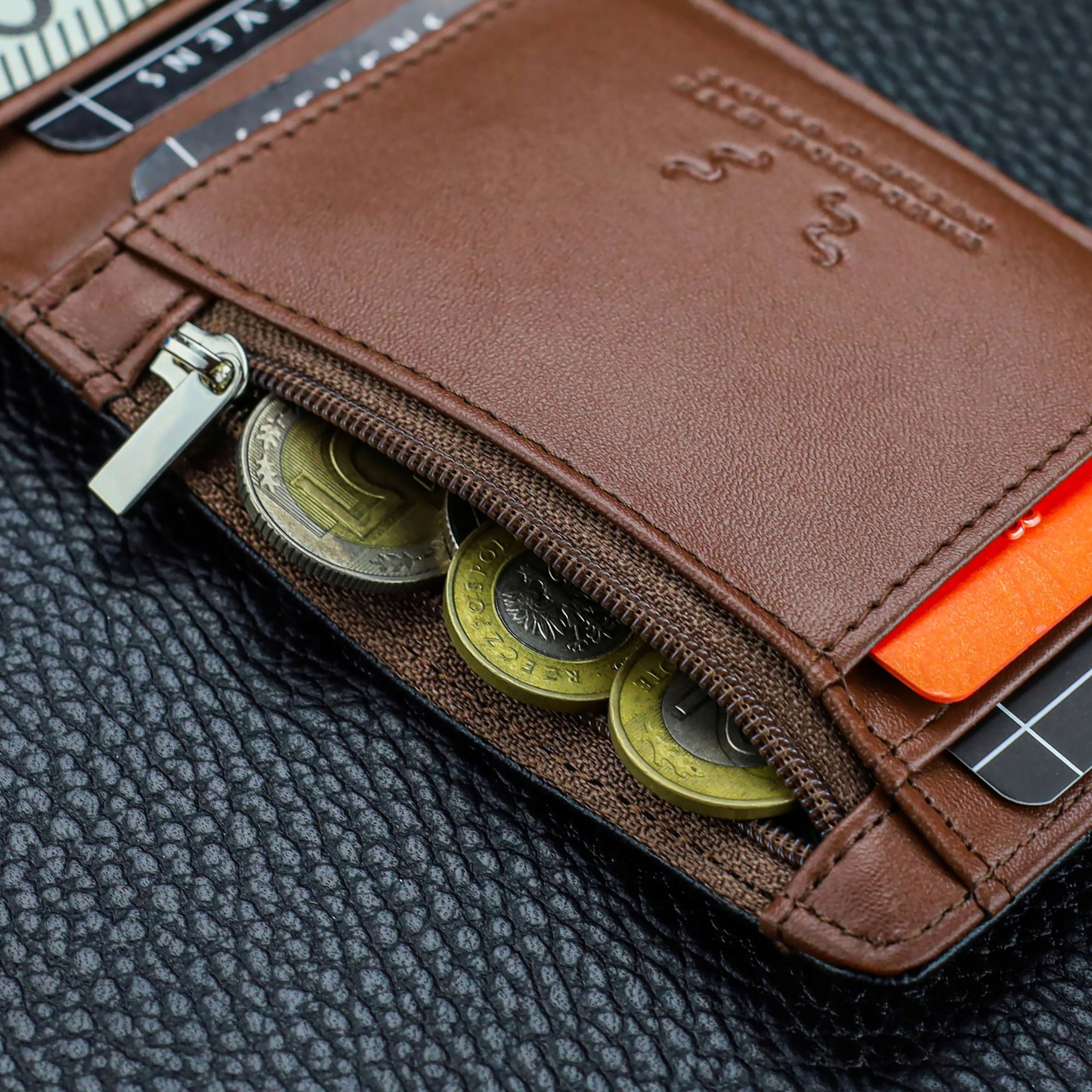 Vyriška SLIM plona piniginė, kortelių dėklas su RFID Z01 Stevens aprašymas - Prekės nuotrauka