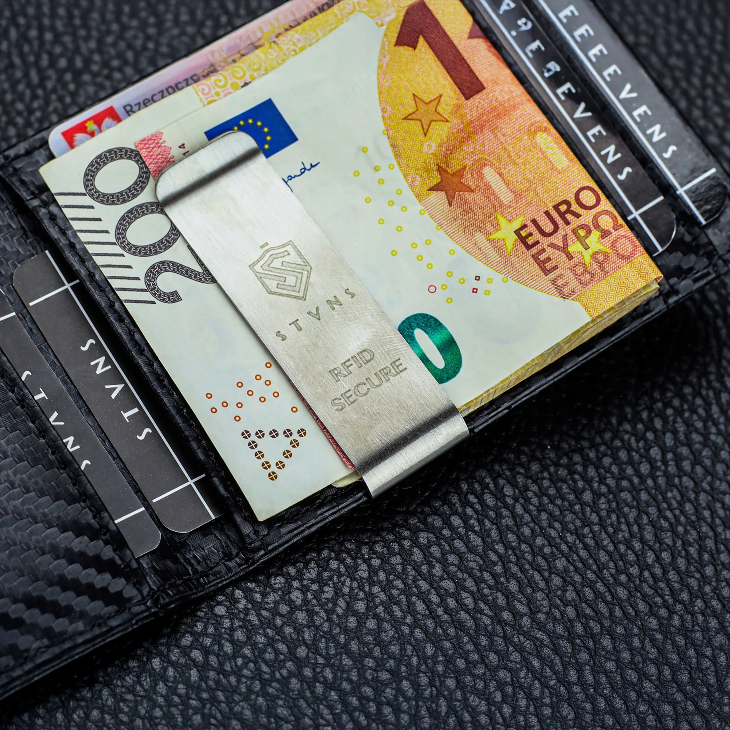 Vyriška SLIM plona piniginė, kortelių dėklas su RFID Z01 Stevens aprašymas - Prekės nuotrauka