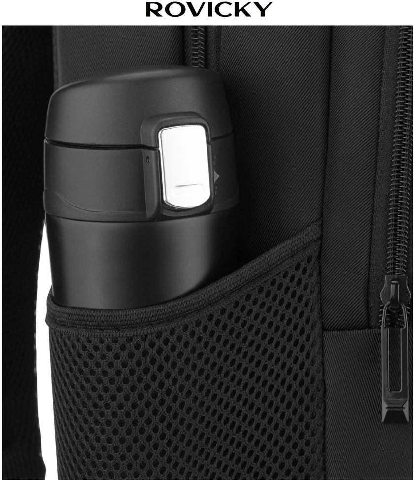 Didelė kuprinė unisex Rovicky, juoda K58