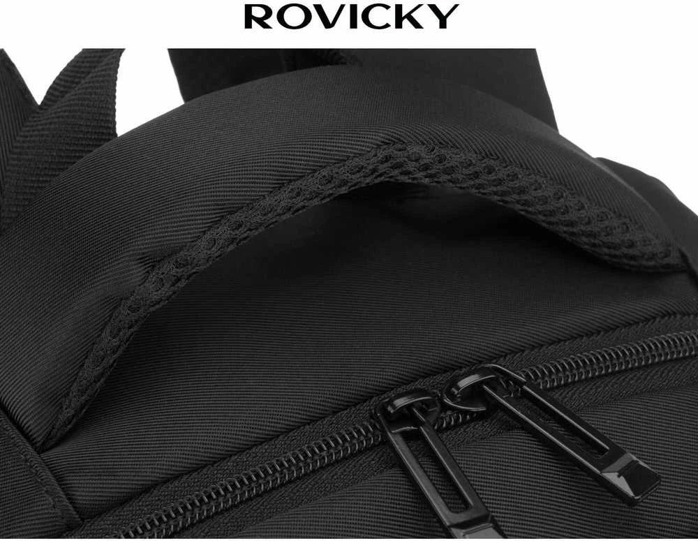 Didelė kuprinė unisex Rovicky, juoda K58