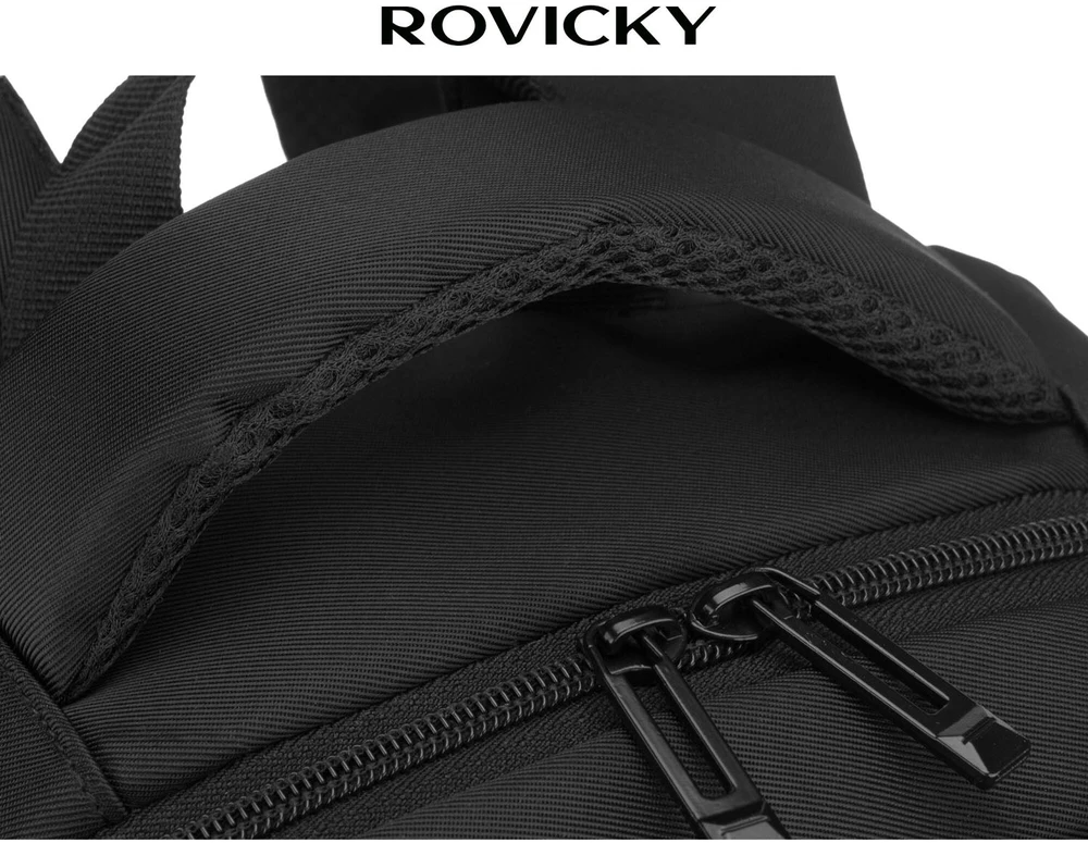 Didelė kuprinė unisex Rovicky, juoda K58
