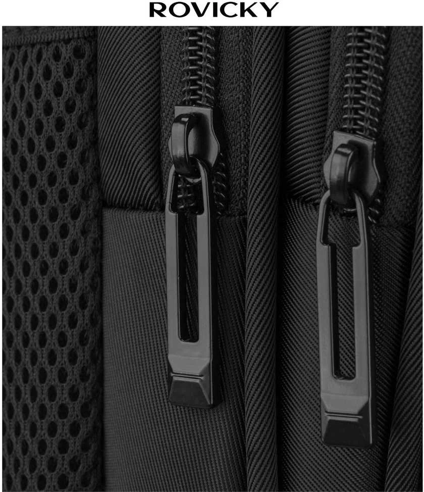 Didelė kuprinė unisex Rovicky, juoda K58