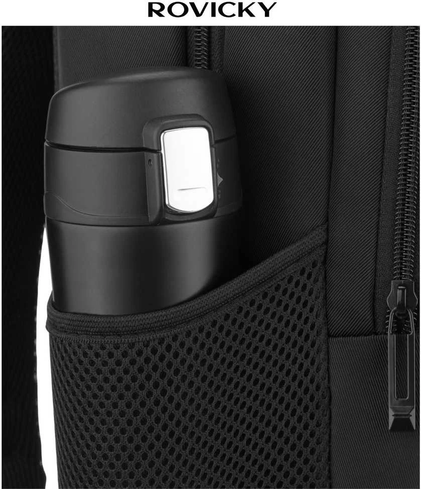 Didelė kuprinė unisex Rovicky, juoda K58